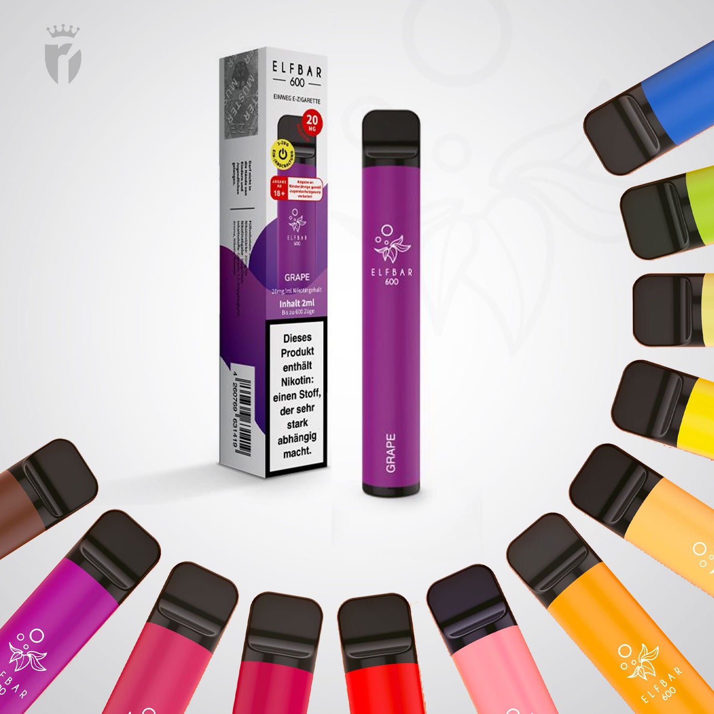 ELFBAR 600 CP-  E-Shisha - 20 mg