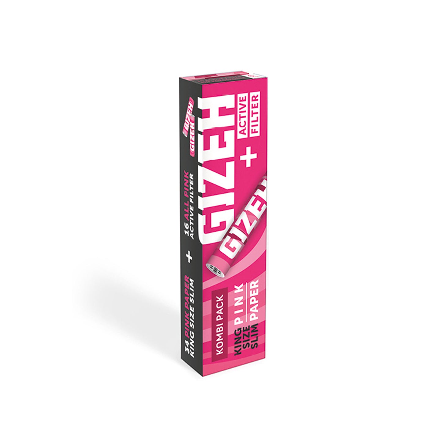 Gizeh Pink King Size Slim + Aktiv Filter