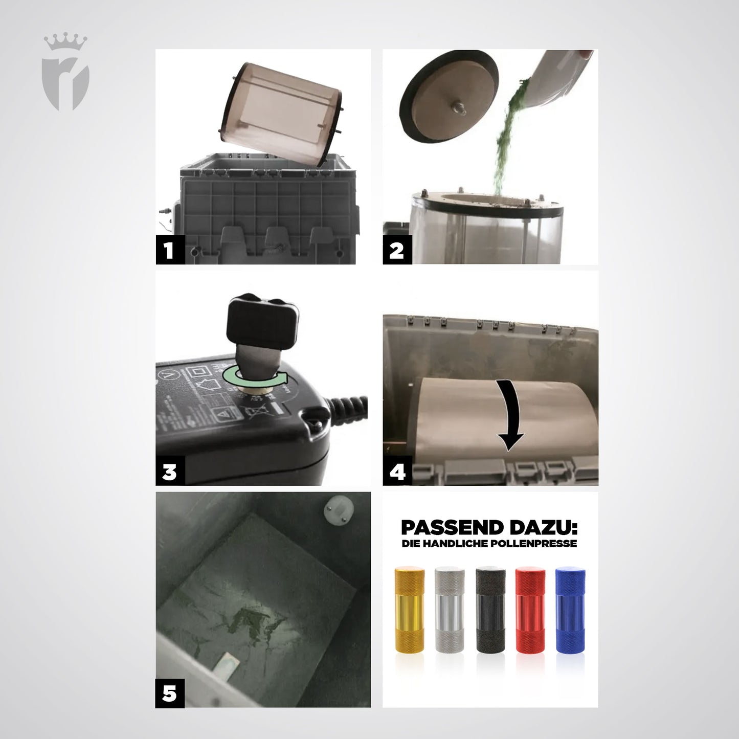 Heisenberg Pollenmaschine 150g / 500g + Netzteil