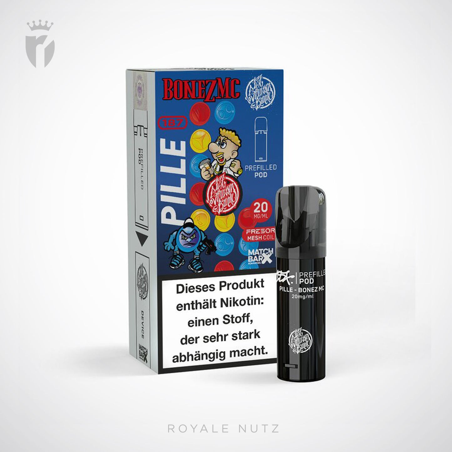 187 Strassenbande - Prefilled Pod - Pille - Bonez MC - 20mg/ml