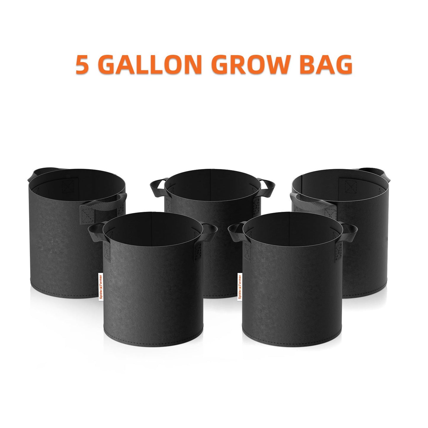 Spider Farmer Pflanzbeutel 5er-Pack
